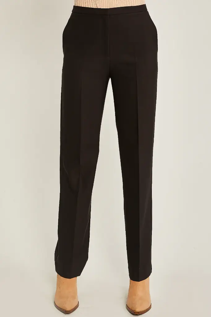 Pantalón de Vestir con Pierna Recta (S)