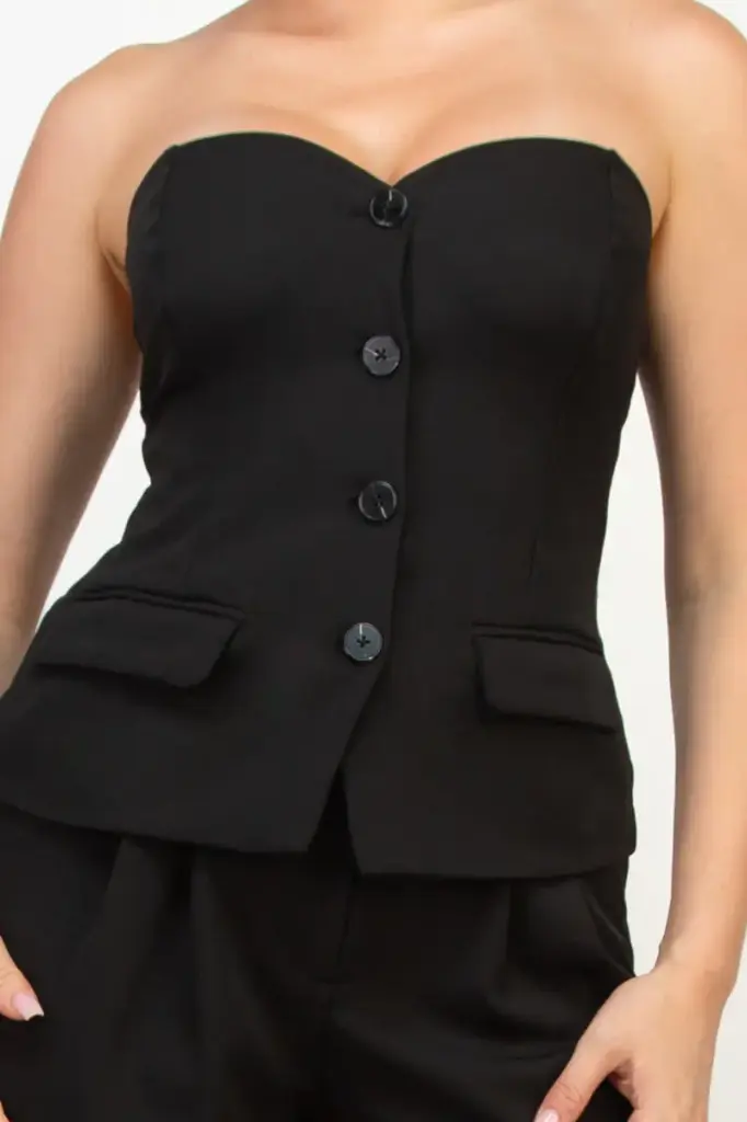 Button-Down Tube Solid Top