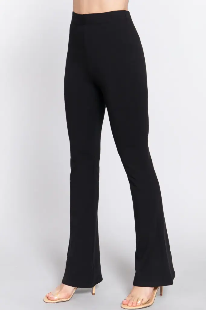 Waist Elastic Slim Flare Yoga Pants
