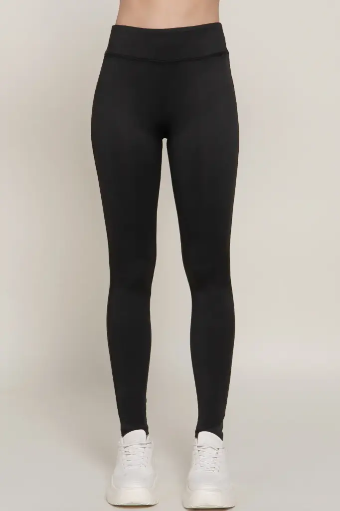 P3584 Leggings de Tiro Alto en Tejido Opaco