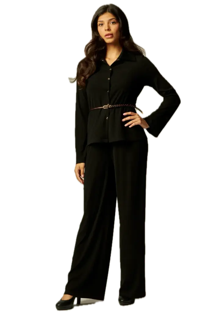 SOFIE-200-SET Set with a Long-sleeve Blouse