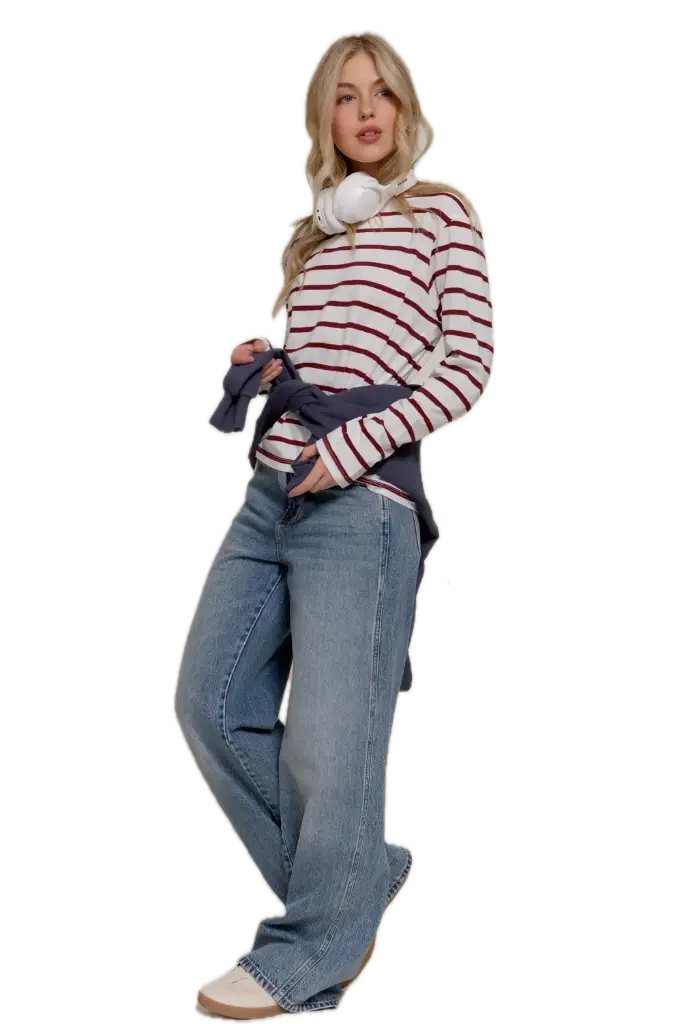 T14529 Long-sleeve Tee in Fine