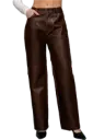 P14585 Pantalón de Piel Sintética