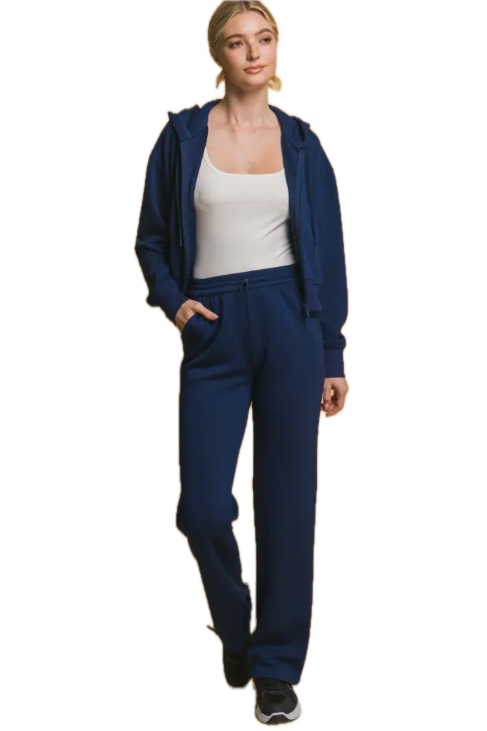 6989PN Set with a Zip Sweatshirt (S)