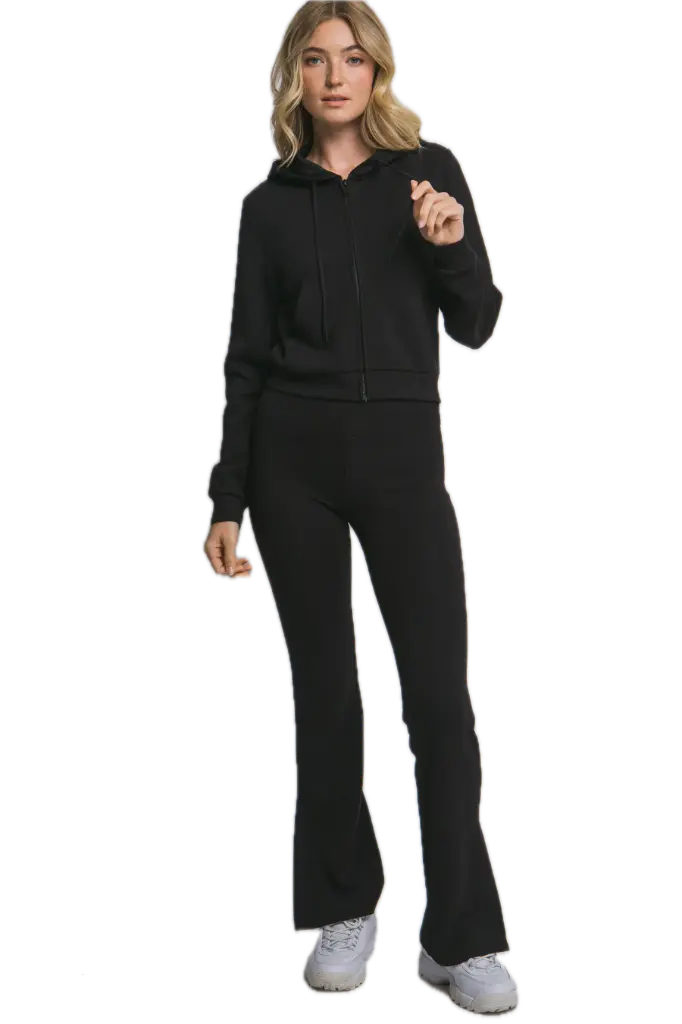 80381JN Set with a Zip Sweatshirt