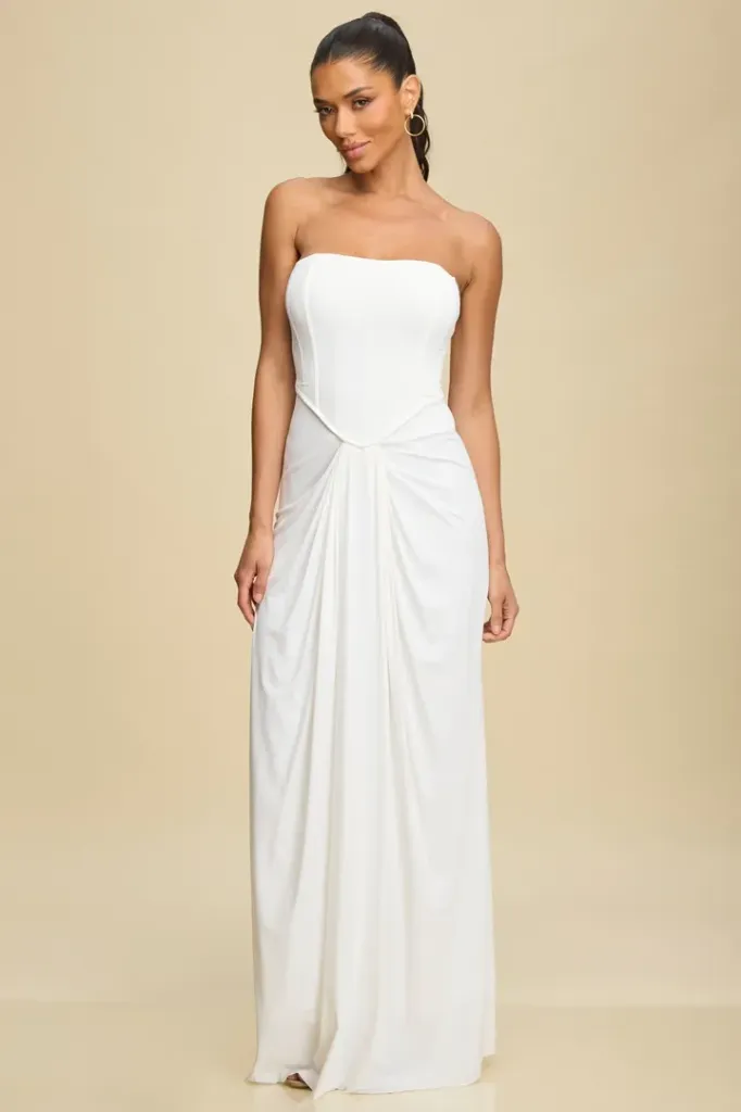 LD11821 Vestido Largo Sin Tirantes (S)