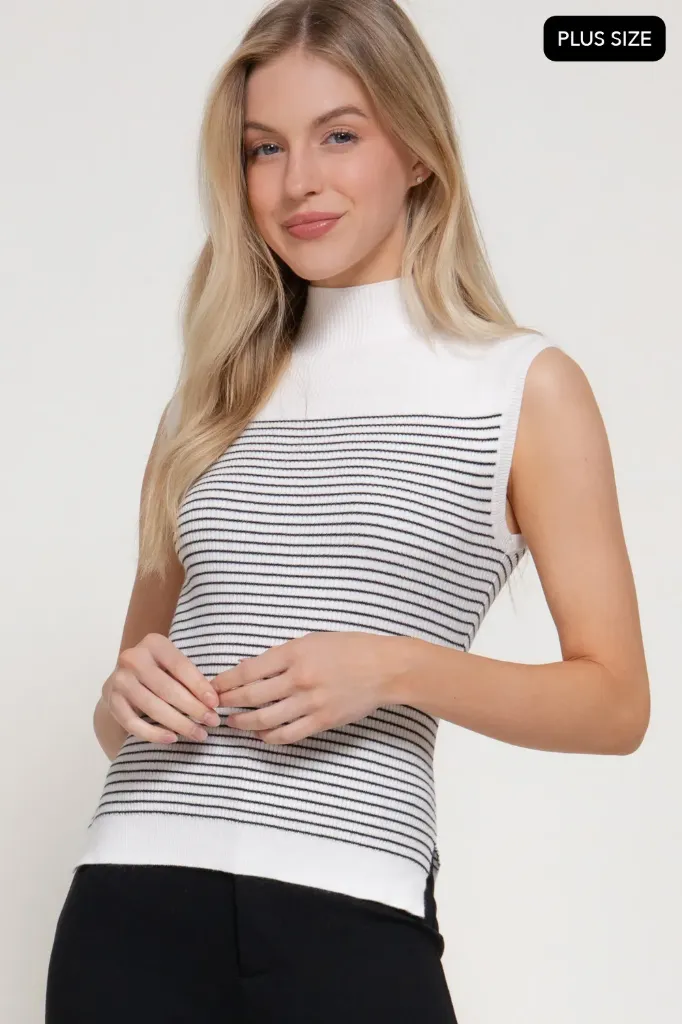 T74893 Top Sin Mangas de Cuello Alto (XL)