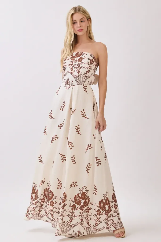 HR3269 Strapless Maxi Dress (S)