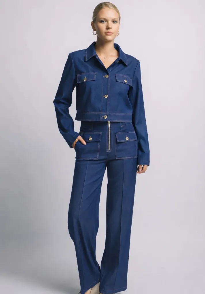 80416JL Structured Two-piece Set (S)