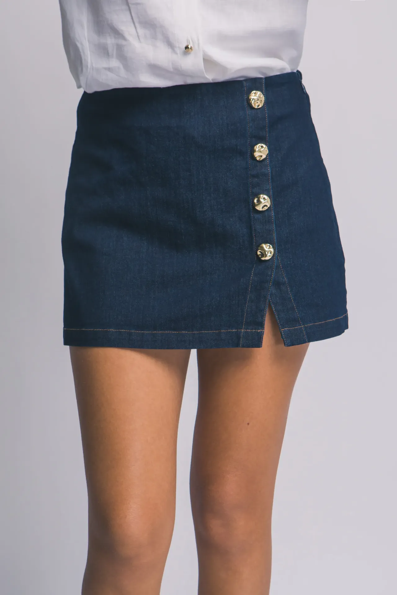 60154KL Minifalda de Mezclilla (S)