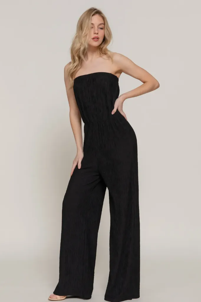 P14435 Jumpsuit de Punto Texturizado Sin
