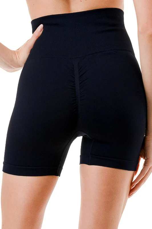 LEG12 BUTT LIFT SHORTS (Black, S)