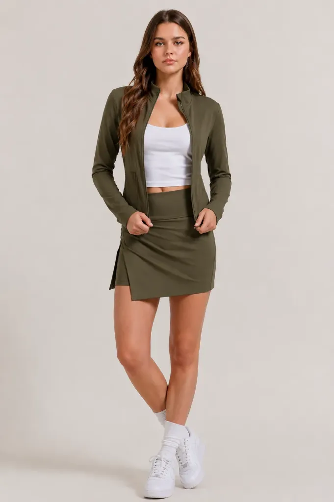 P14511 Conjunto de Cardigan y Minifalda (S)