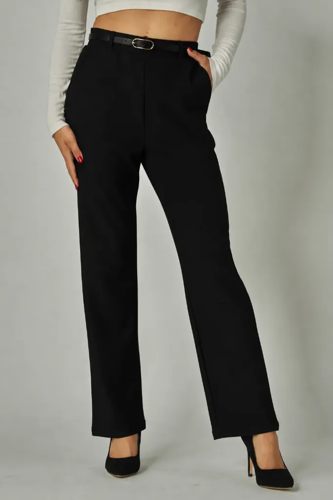 SCU206 Pantalón de Tiro Alto y Pierna Amplia