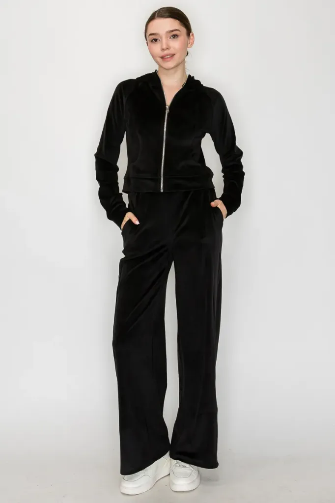 ISET464 Conjunto de Chamarra con Cierre (Black, S)