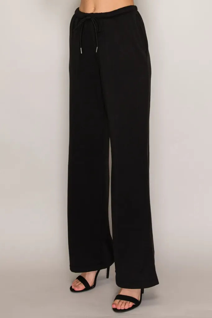 IP9445 Pantalón de Pierna Amplia (Black, S)
