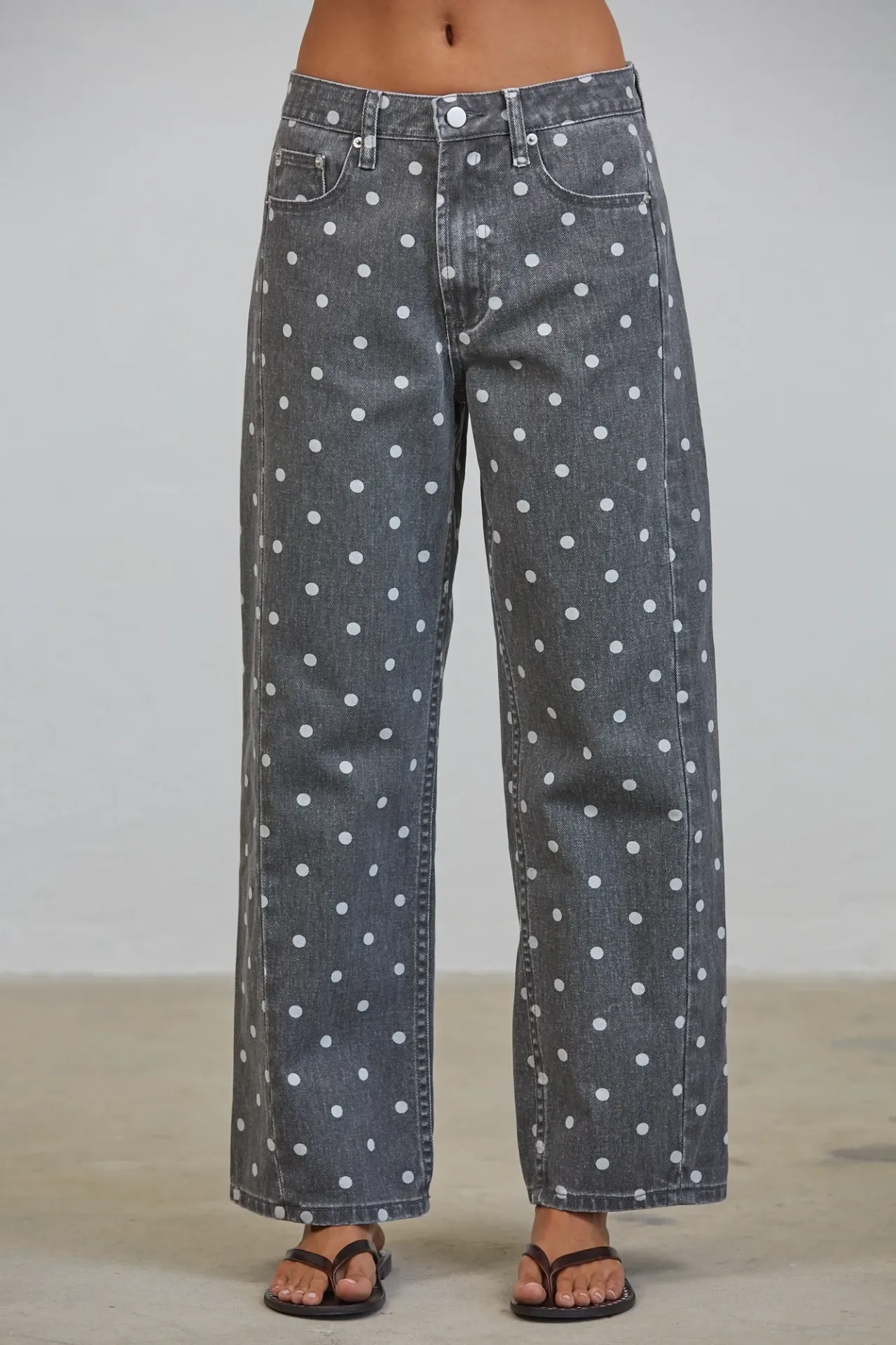 P3765 Jeans de Estampado de Estrellas