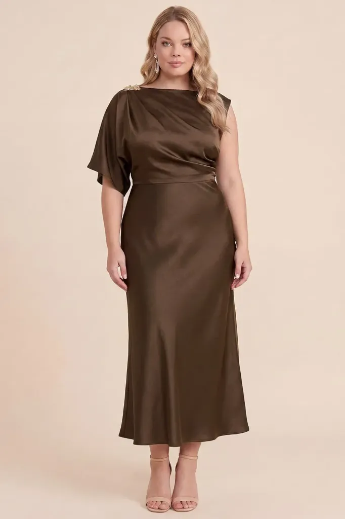 LM1162P Vestido de Satín Tallas Extras