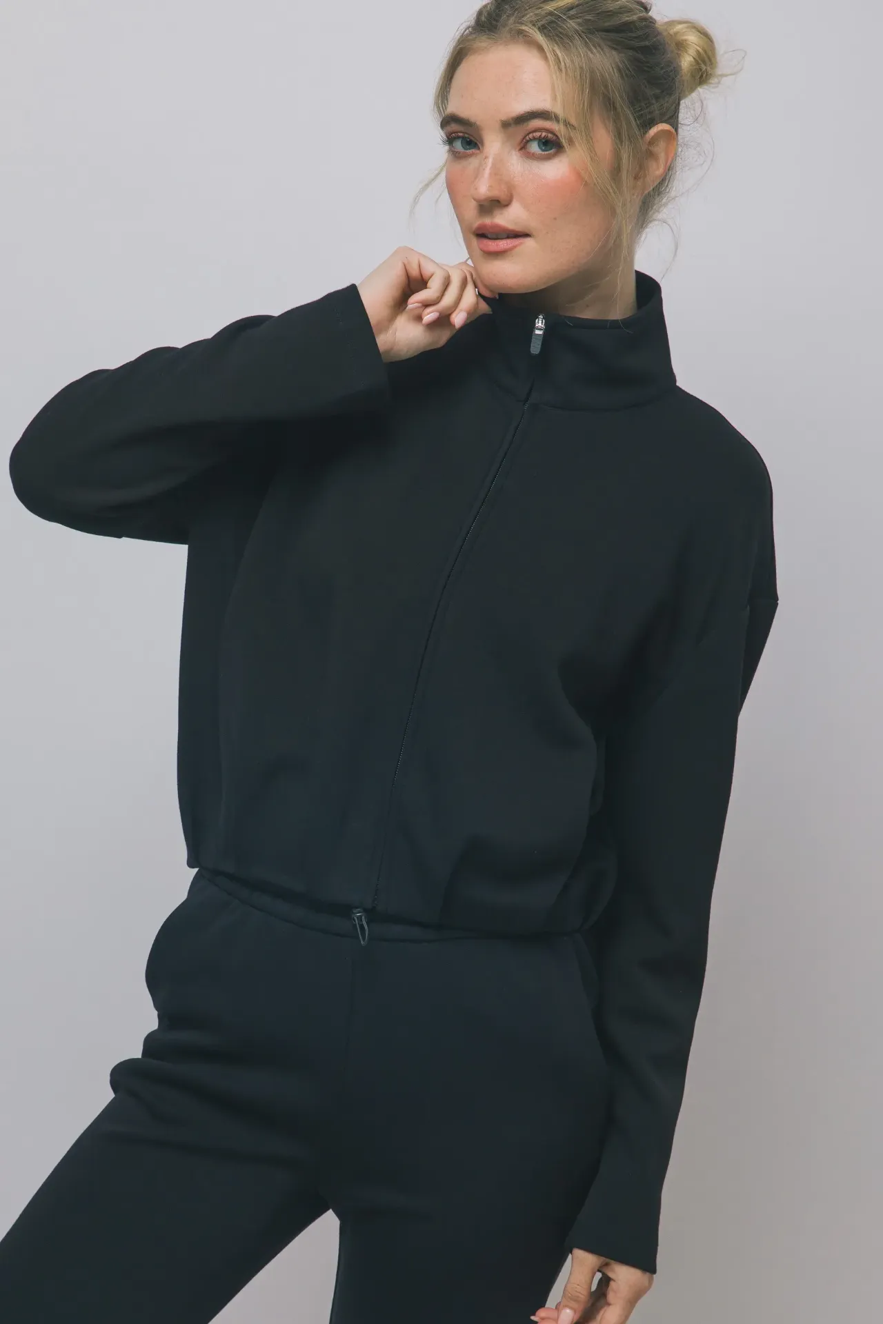 80453JN Conjunto de Sudadera con Cierre (Black, S)