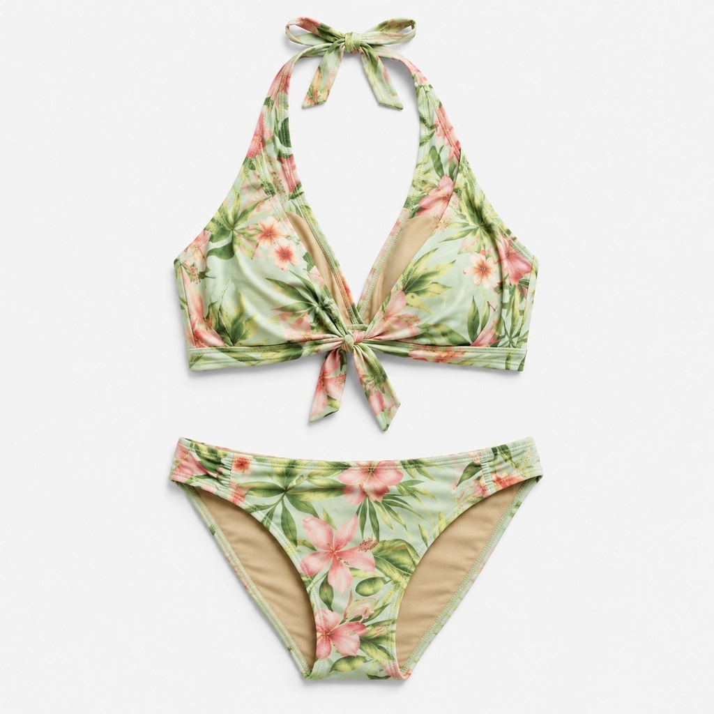 Tropical Wrap Bikini Set