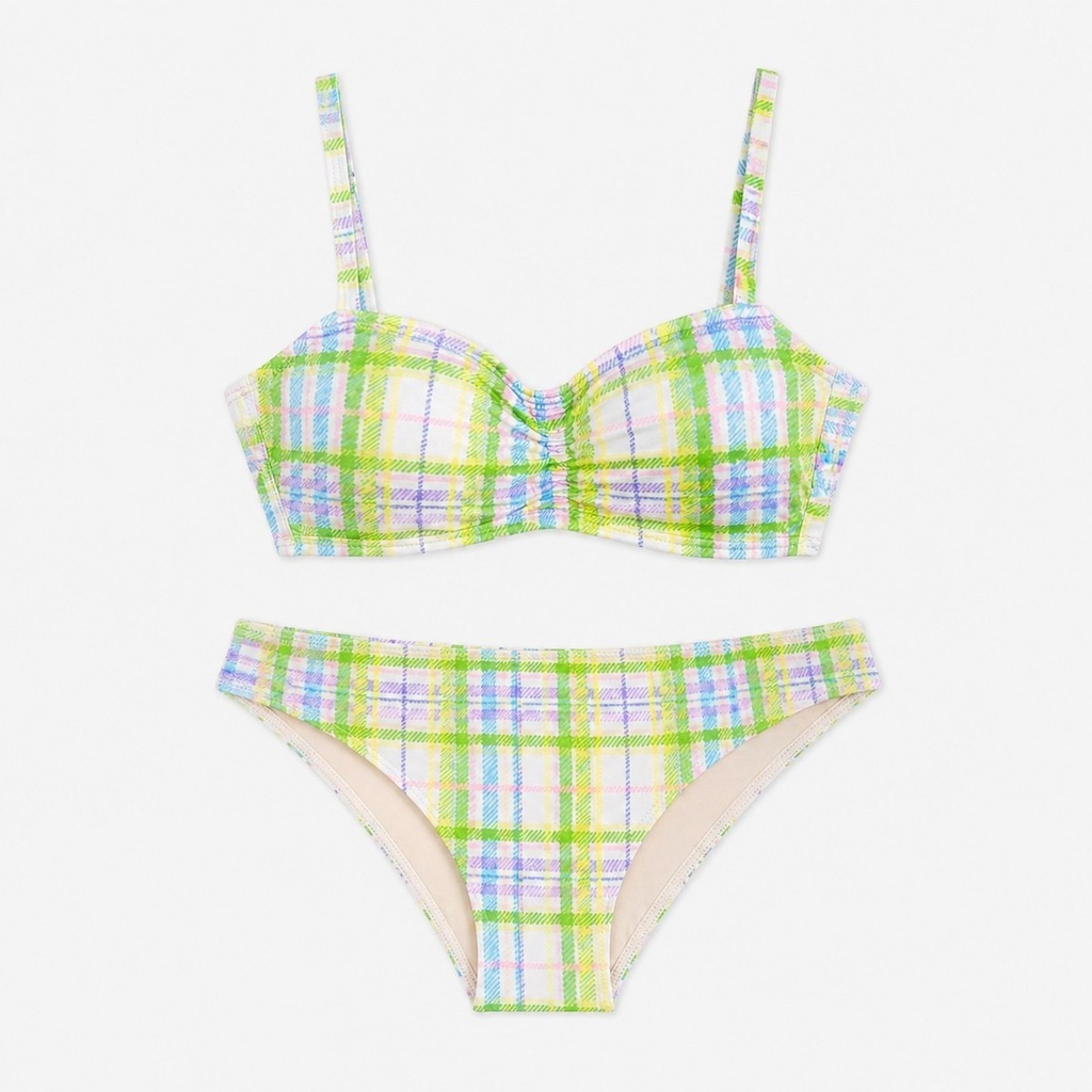 Spring Plaid Bikini Set (S)