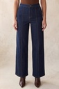 HMP41100 Jeans de Tiro Alto y Pierna Ancha