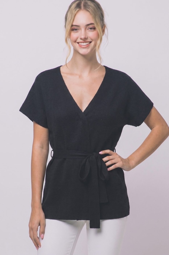 90466VL Blusa de Punto con Cinturón