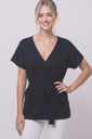 90466VL Blusa de Punto con Cinturón