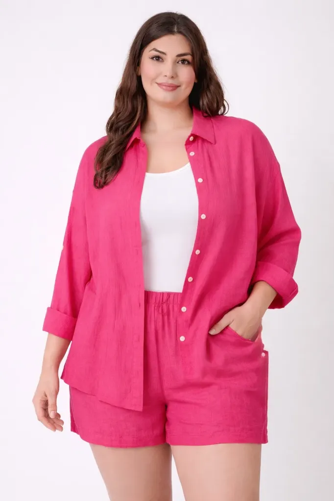 R266 Button-front Long Sleeve Sets